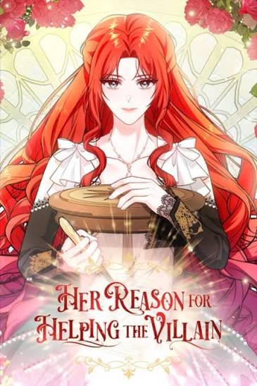 Her Reason for Helping the Villain cover. Official cover art Copyright Byan, Chem, Jeong; sourced from the official Tapas series page.